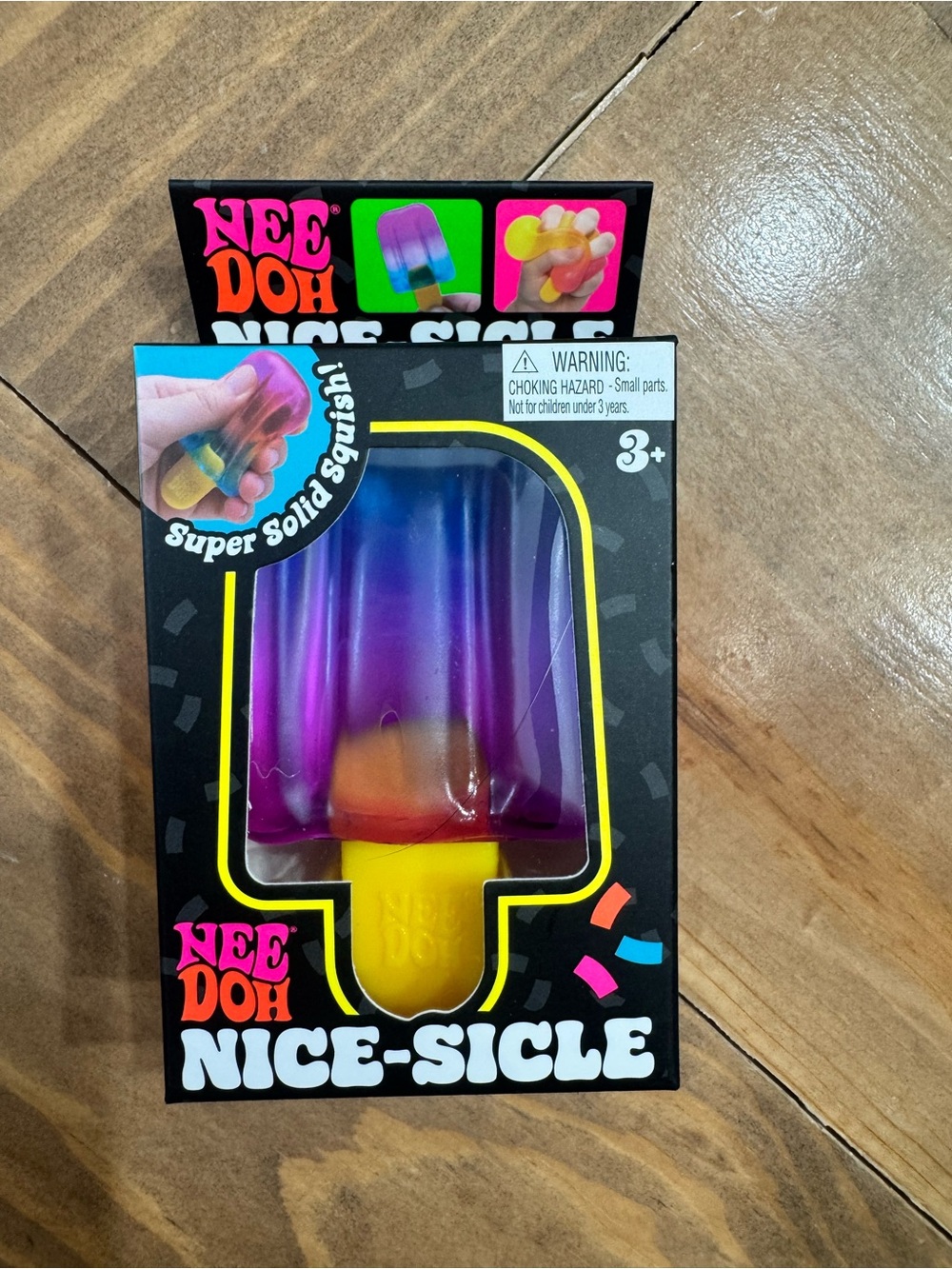 Nice-Sicle Squishy Popsicle Toy - Purple & Yellow